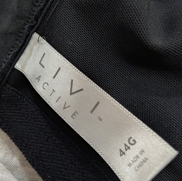 Livi Active Sports Bra Molded No Wire Black 44G Plus Size - Picture 5 of 5